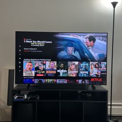 Samsung 55” Crystal UHD SmartTV and TV Stand For Sale