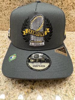 2025 LA Dodgers World Series Champions Parade New Era Black Snap Back Adjustable WS trophy cap hat