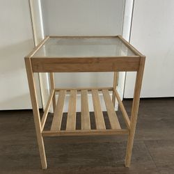 Ikea Wood End Table Nightstand