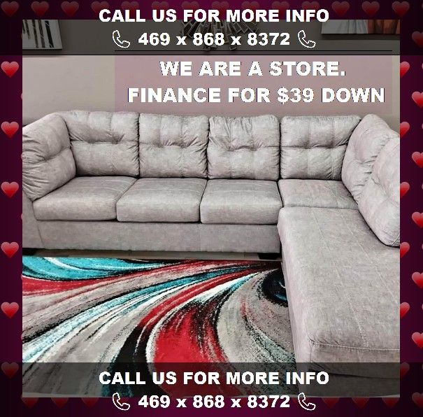 Ashley Falkirk Sectional ❤️No Needed credit check✨Delivery same day 🚛