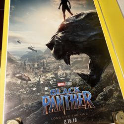 Black Panther Marvel Studios movie poster 2018 24 x 36”