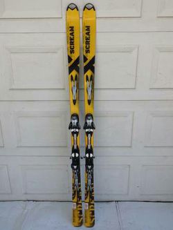 169 Salomon X-scream skis bindings used snow 170 cm binding all mountain mens men's shaped parabolic for Sale in Los Angeles, CA - OfferUp