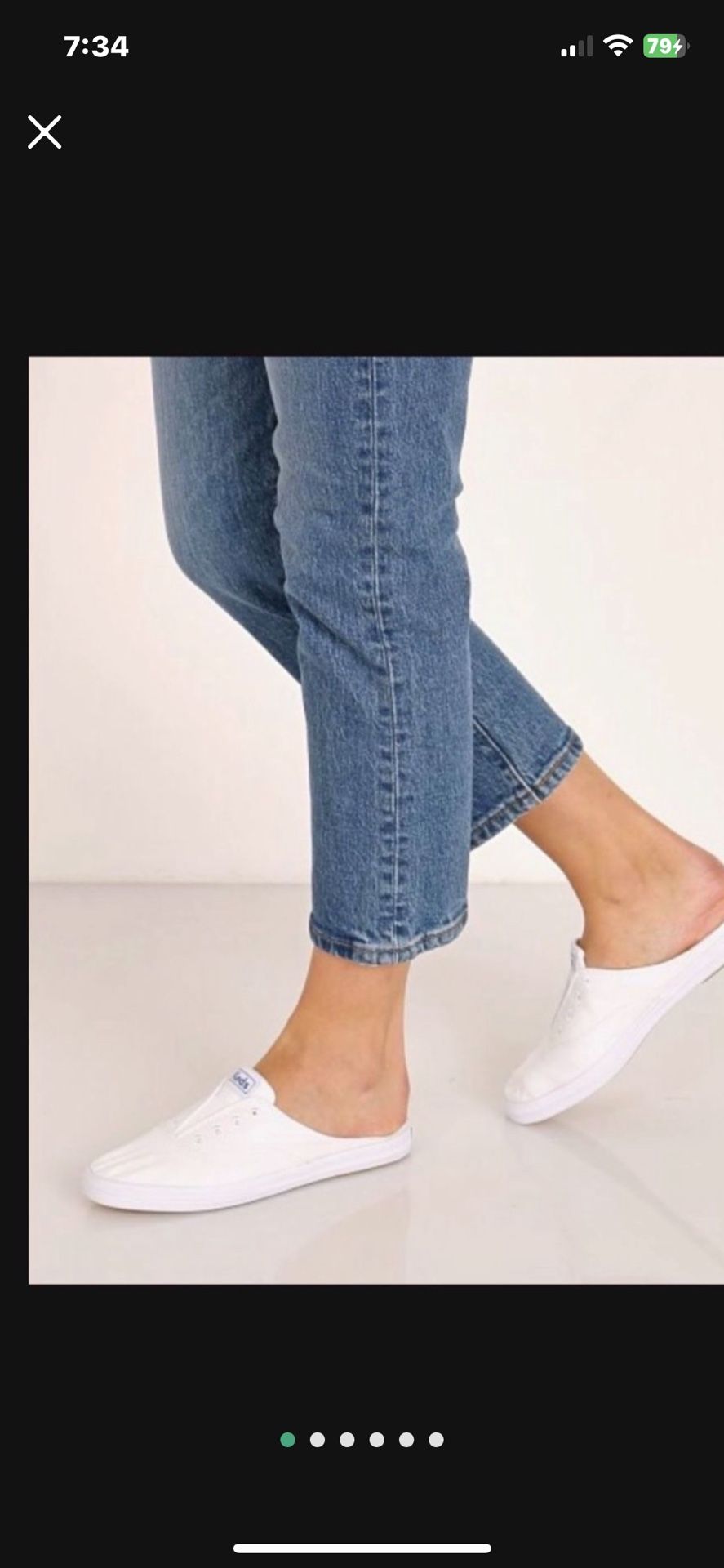 Size 9 Brand New Keds Slides Open shop back keds White Leather