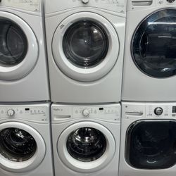 WHIRLPOOL XL CAPACITY ELECTRIC WASHER & DRYER