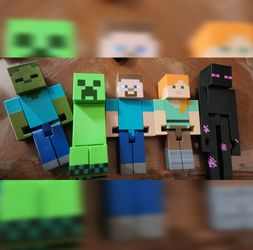 Minecraft Action Figures Set of 5