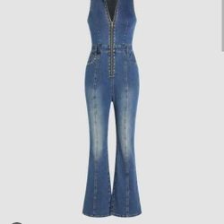 Brand New Jean Jumpsuit Large 