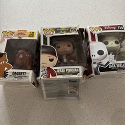 Three Funko pops