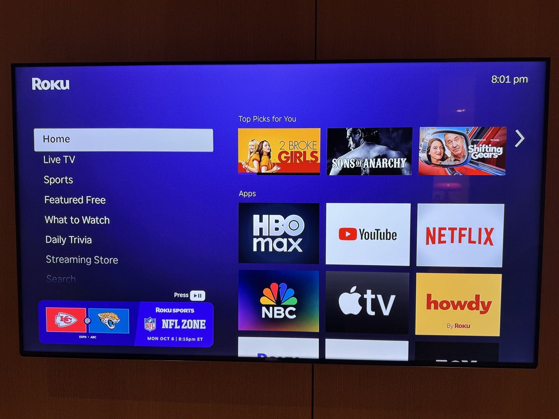 Samsung 55” LED TV