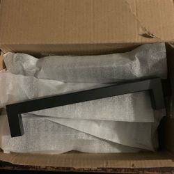 Goldenwarm Black Square Bar Cabinet Handle Out 8 