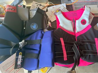 New adult life jackets