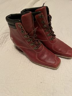 Vintage Rare Timberland Red Women’s Boots Size 7