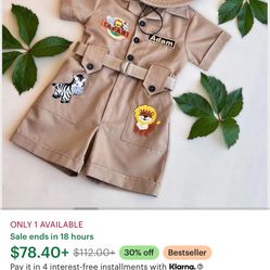 Safari / Jungle / Wild One Theme Toddler Outfit