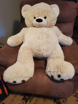 Light cream color TEDDY BEAR , 28 inch long