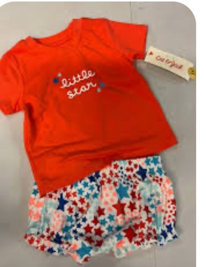Baby First 4th Of July Set New 3-6mo