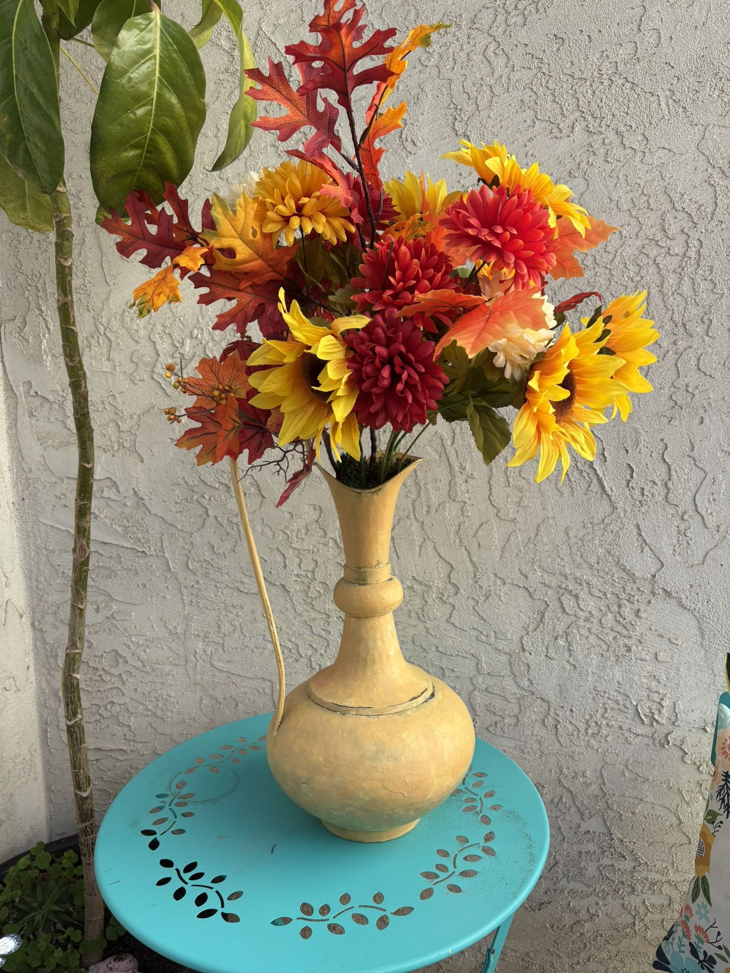 Sunflower /Fall Floral Arrangement Over 3 Feet Tal