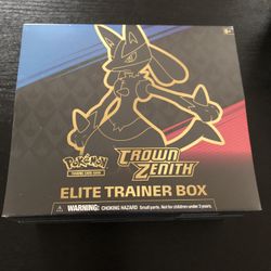 New Pokémon Crown Zenith Elite Trainer Box