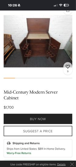Mid century drink cabinet bar