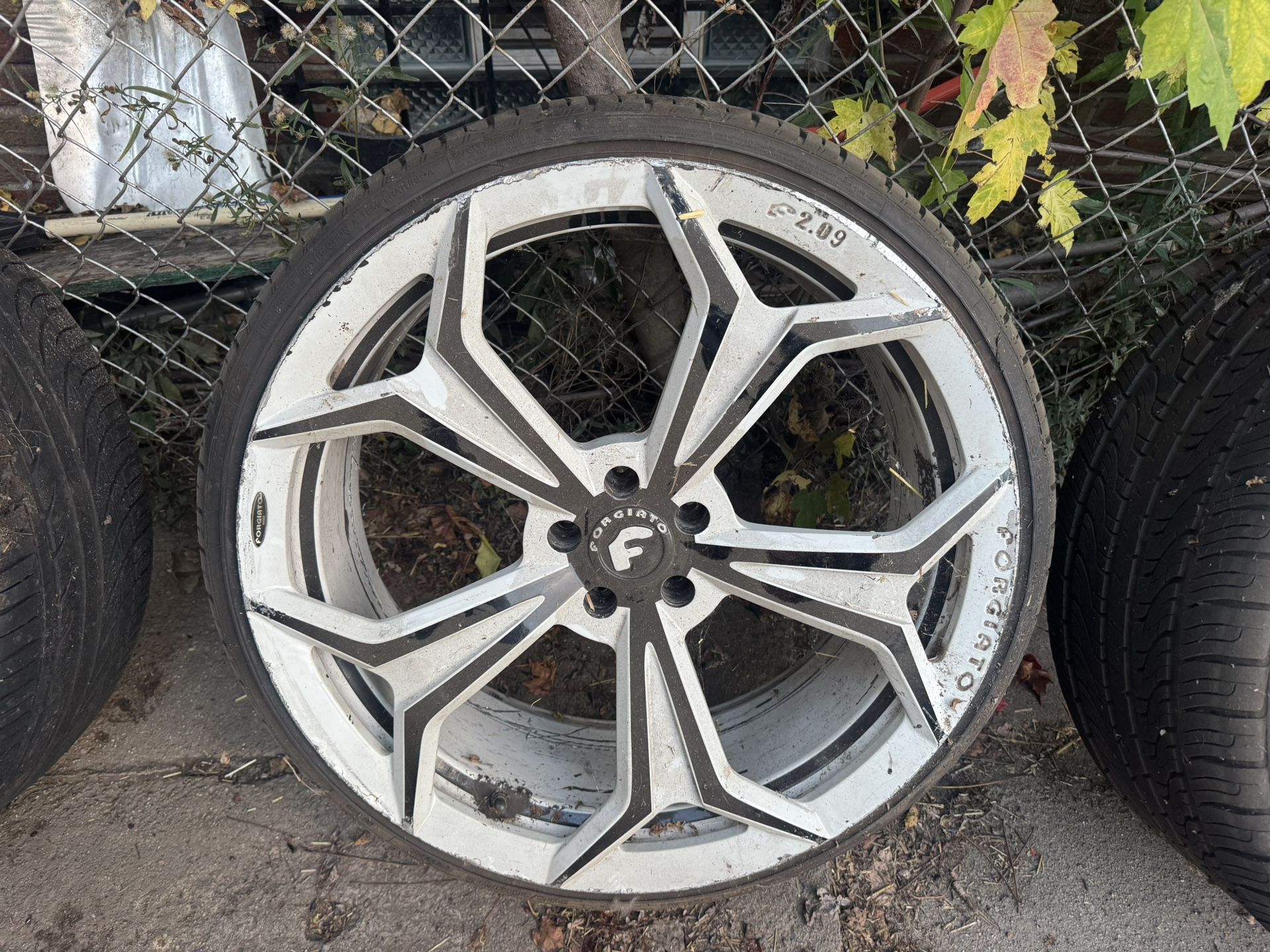 Forgiato White 22’inch Rims