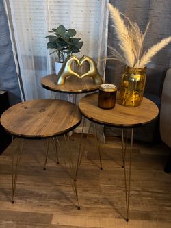 Set of 3 Round Nesting Side Tables