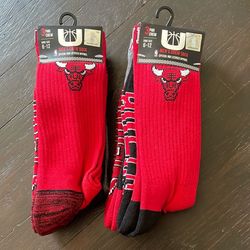 Chicago Bulls Crew Socks Men’s 6-12 