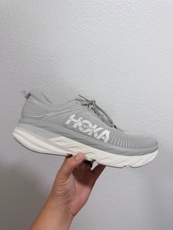 Hoka grey running shoes