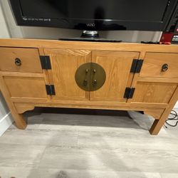 Wood Dressing Table 16x50x29 ( W x L x H) Inches 