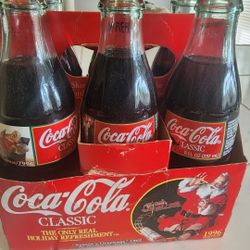 Coca-Cola Classic Glass Bottles Vintage 1996