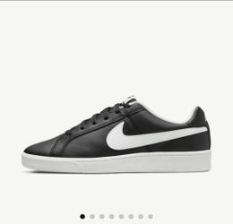 Nike Court Royale Mens Shoes Black White US size 8  Lace Up 749747-010