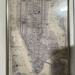 NYC Framed Map