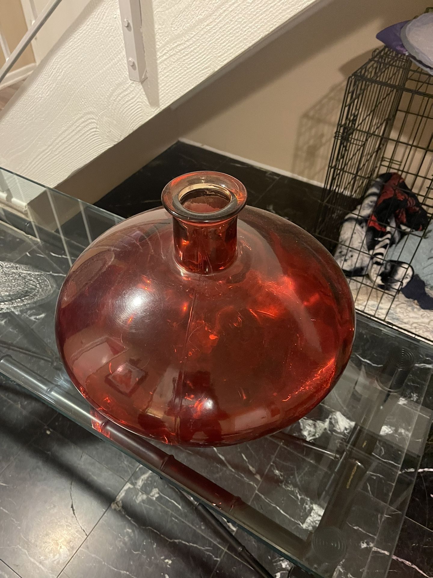 Beautiful RED Glass Vase