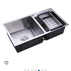 Stainless Steel Double Bowl Bathroom Sink