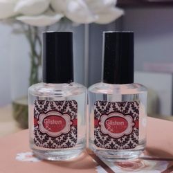 2 Glisten & Glow Top Coat (clear, shiny and fast drying)