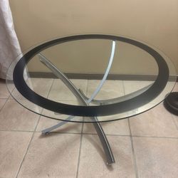 Elegant Antique Glass Table 