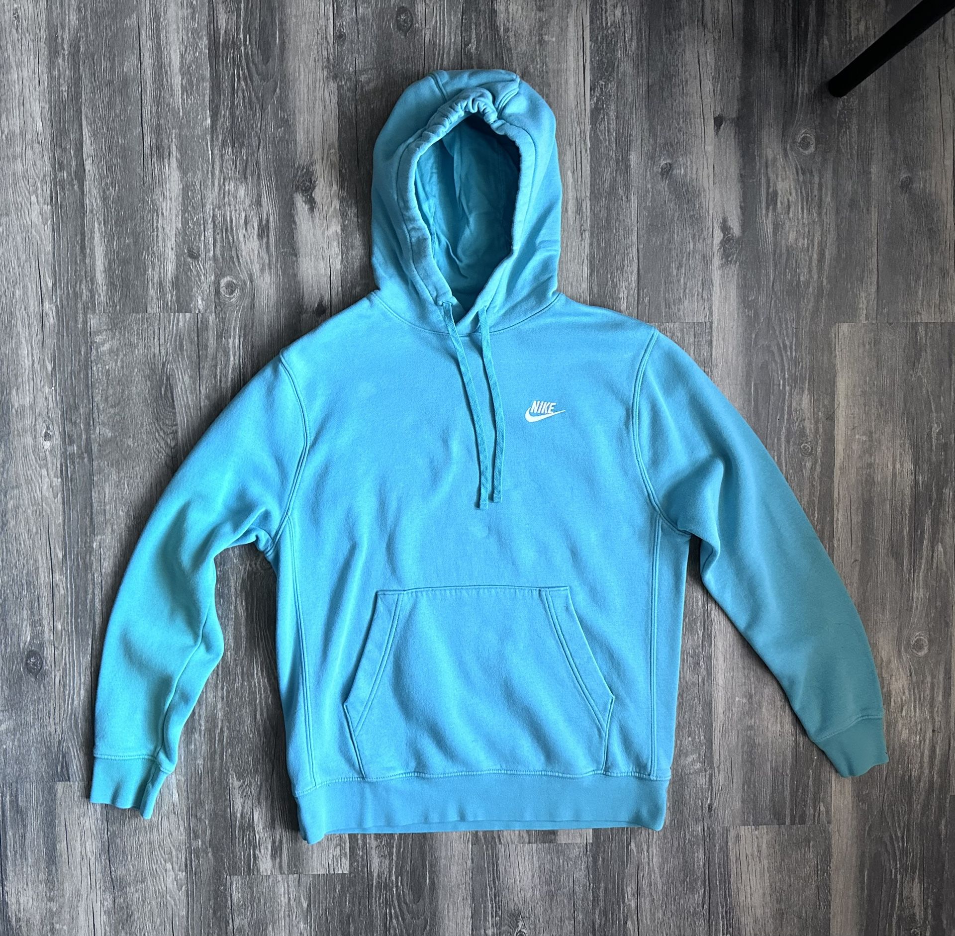 Nike Sportswear Club Fleece Hoodie SZ M Men’s Nike Teal Blue Sweatshirt
