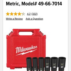 Milwaukee socket set New.