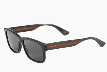 Gucci Wayfarer Sunglasses With Reed And Green Accent Brand New 