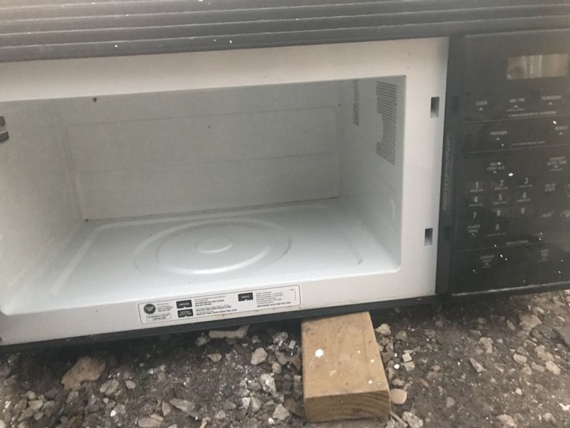 Black Over the range microwave