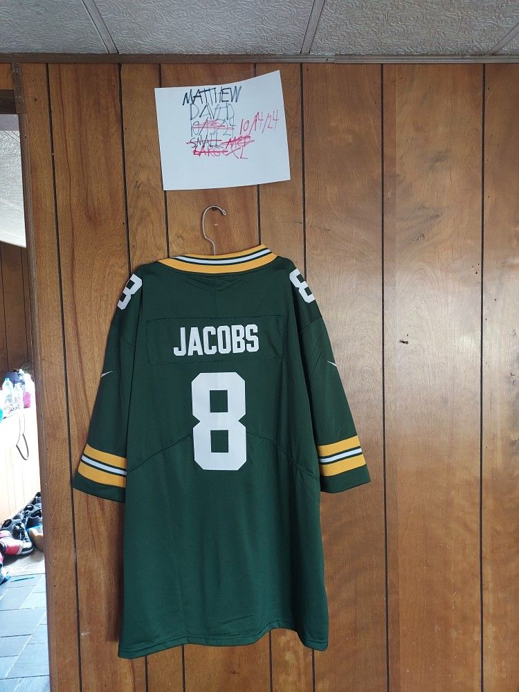 Surprise Sticker With Xl Packers Jacobs Jersey