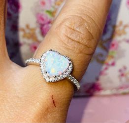 ✨ Anillo Opalo 🤍💎Plata 925✨