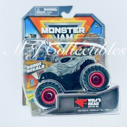 Monster Jam WOLF’S HEAD MOTOR OIL 2024 Series 26 Arena Favorites True-Metal 1/64 Scale