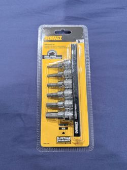 DEWALT 3/8 DRIVE, MM HEX SOCKET SET, 6PC