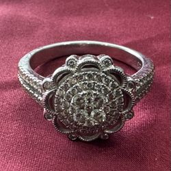 Ring - 14 Karat White Gold Diamond Ring