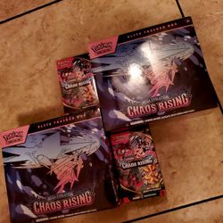 POKEMON CHAOS RISING ETB & BOOSTER BUNDLE 