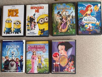 Great Lot of DVDS! Includes Disney Classics, Despicable Me and Vintage Trains!