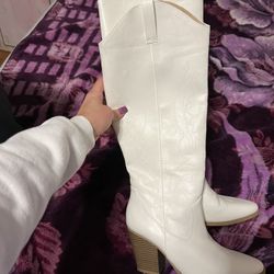 White Cowboy Boots 