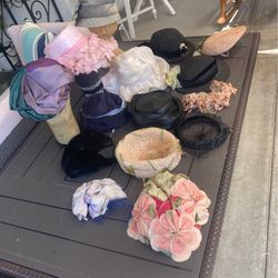 Lot Of 15 Ladies Vintage Hats