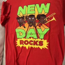 New Day Rocks Wwe Large TSHIRT