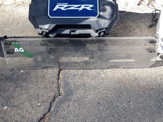 Polaris RZR front windshield and trunk ice chest