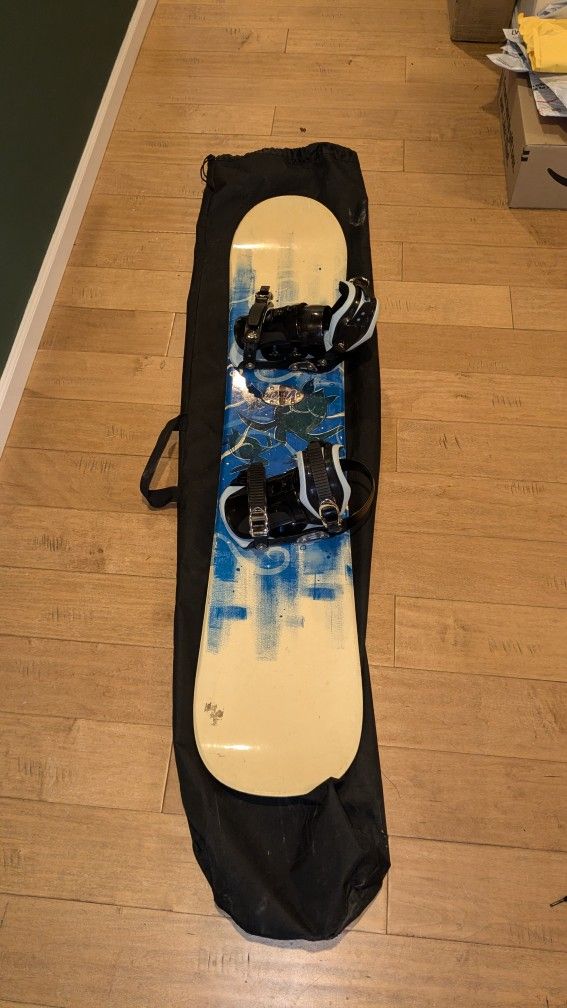 140" Snowboard, Bindings, Boots & Bag