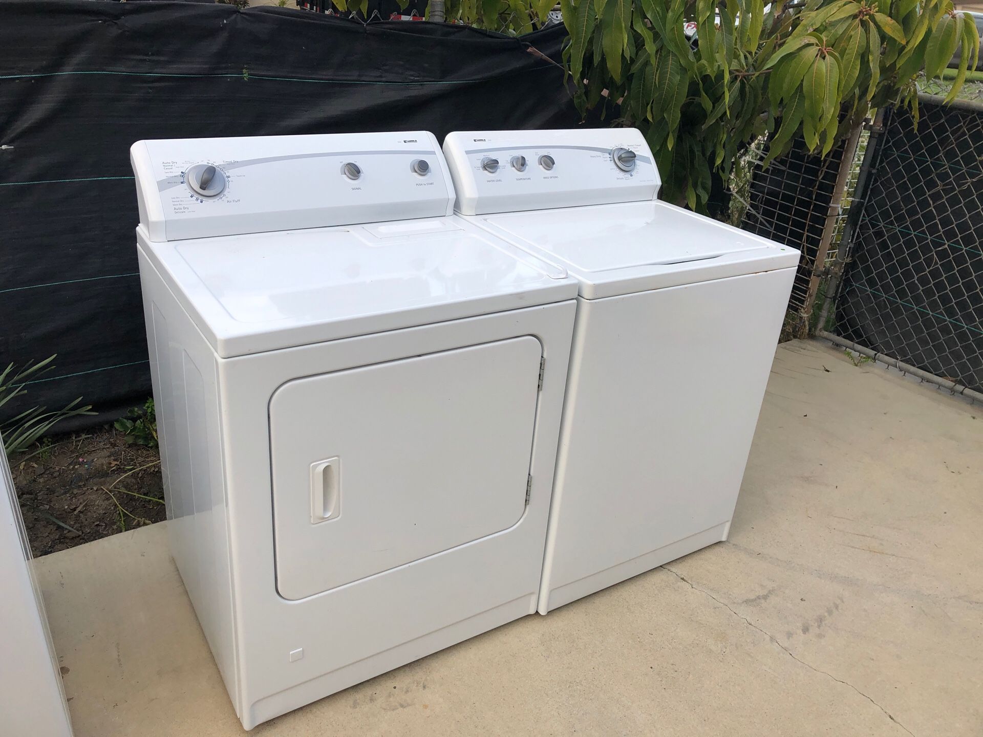 Washer and gas dryer kenmore